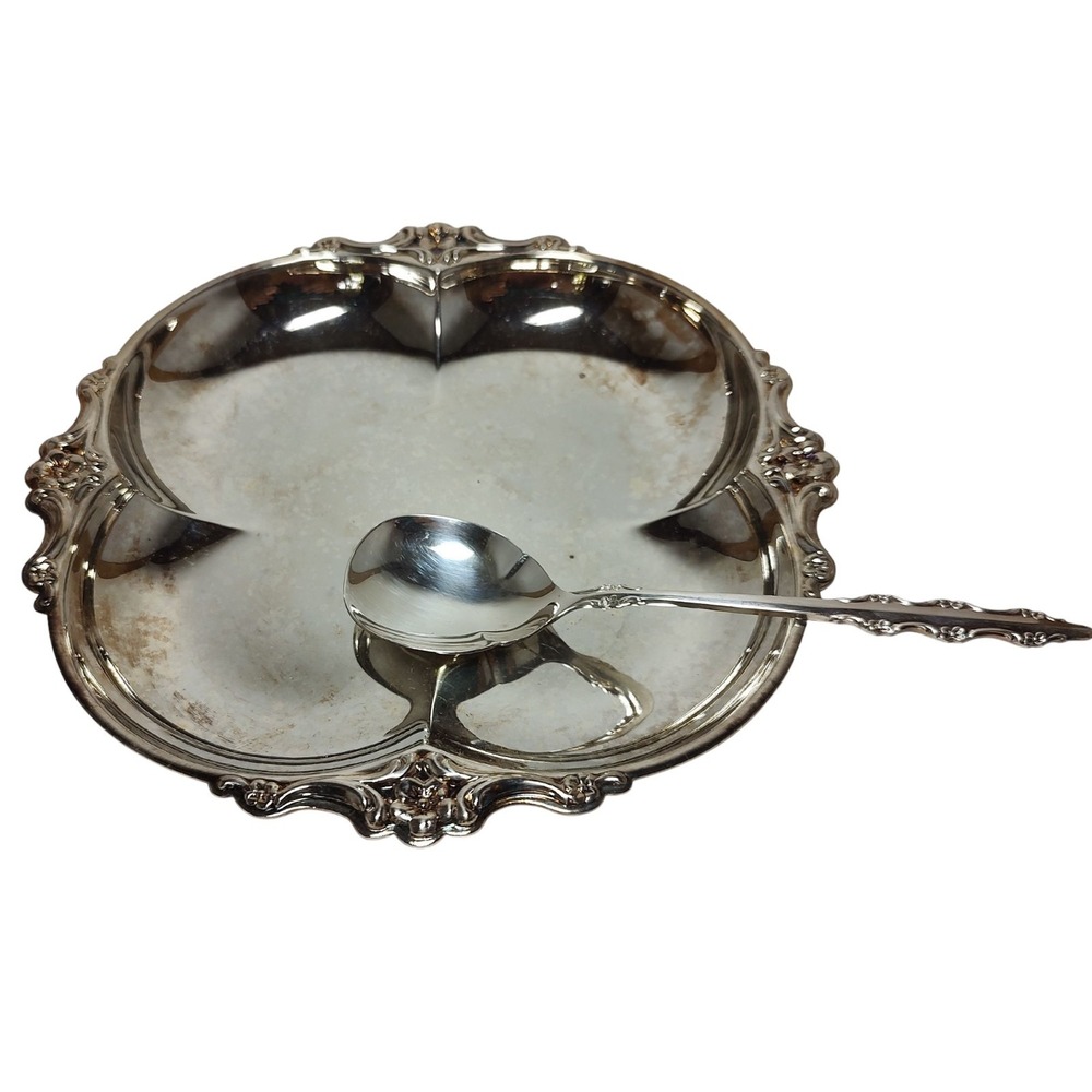 International‎ Silver Co Deep Silver Empress One Piece Party Set Platter USA